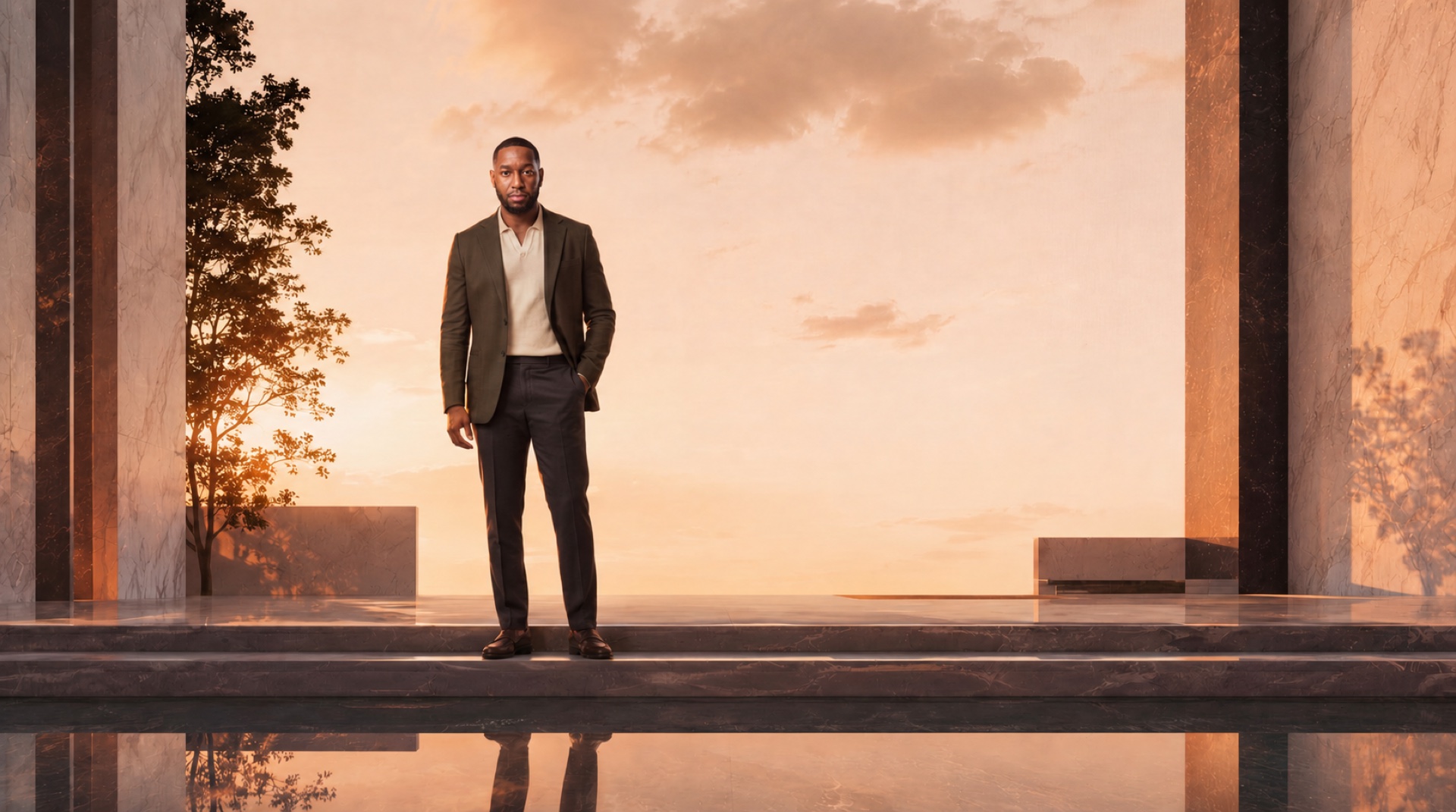 Terrel Vialva, founder of vi.content, in the vi. environment