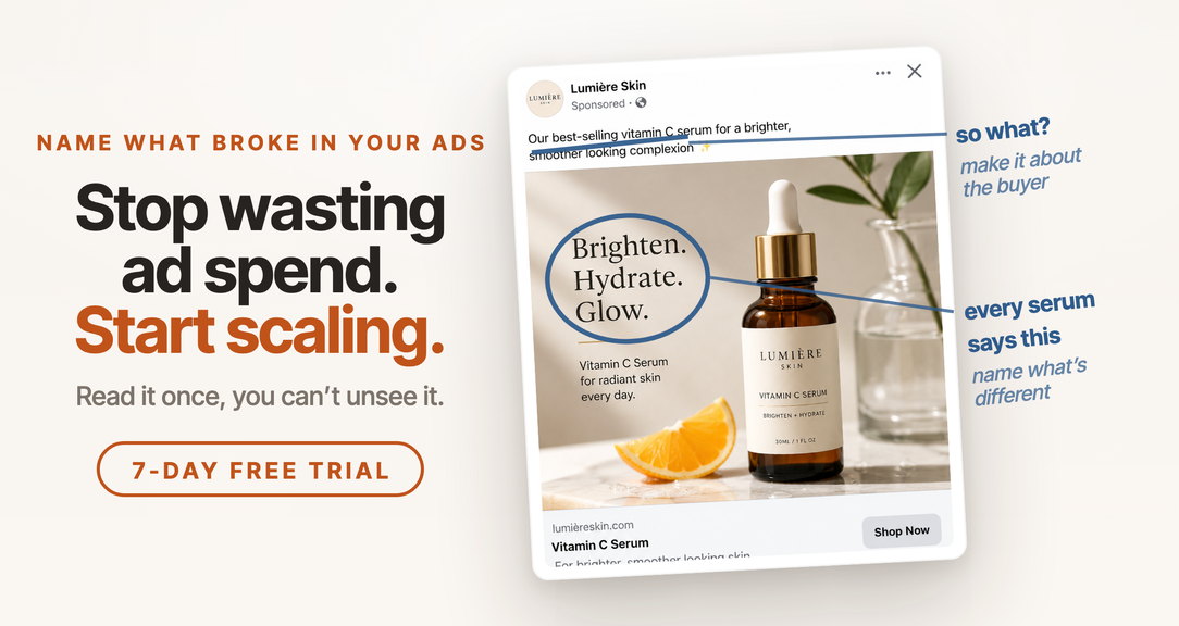 Realignment Hub: name what broke in your ads. Stop wasting ad spend, start scaling. 7-day free trial.