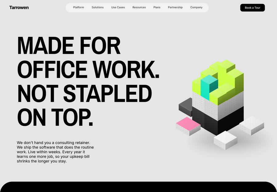 A product company's website.